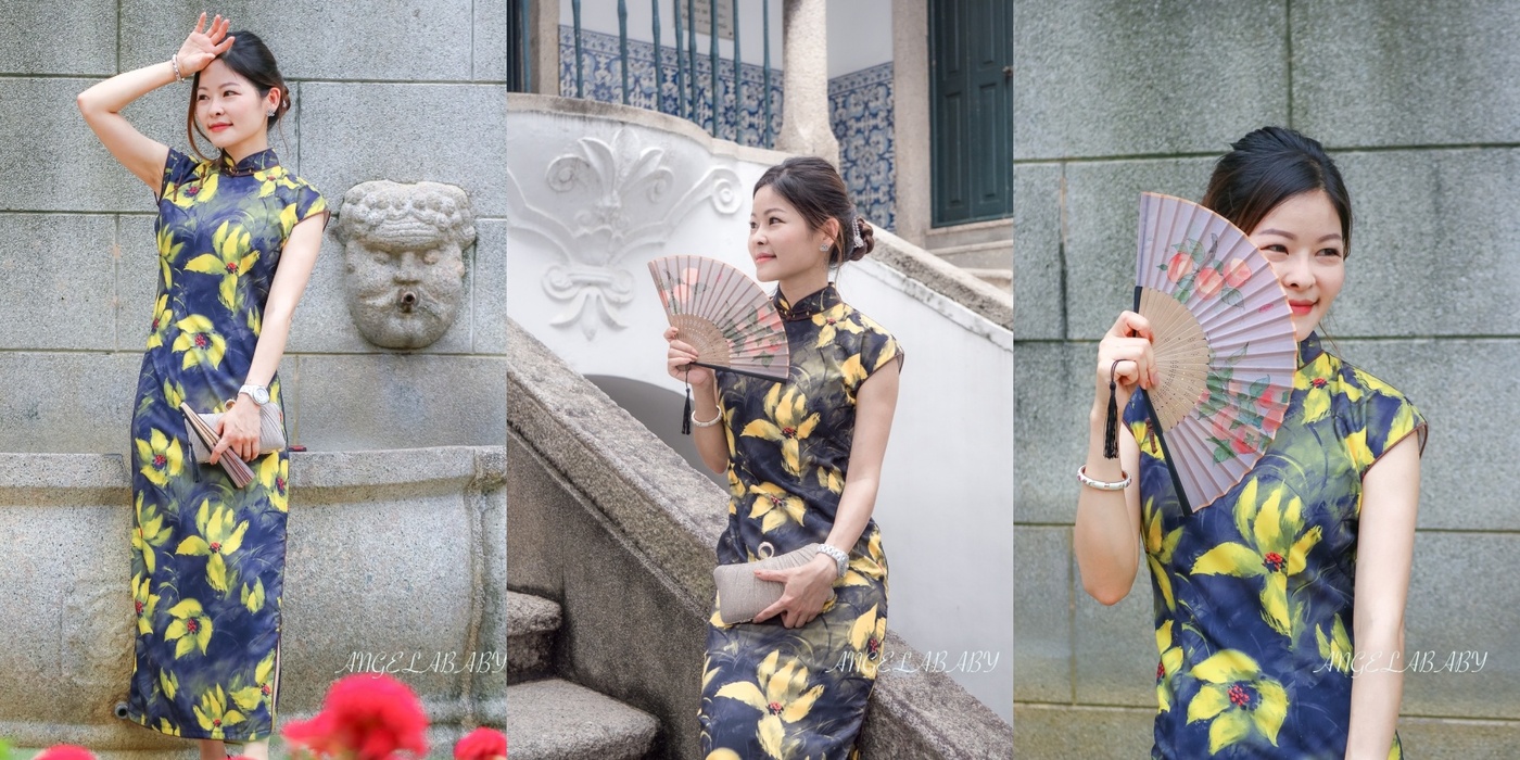 澳門租借旗袍『旗緣 QiYuan 澳門旗袍體驗店 QiPao Rental』價格、讀者專屬折扣、 ​旗緣量身訂製旗袍 @梅格(Angelababy)享樂日記