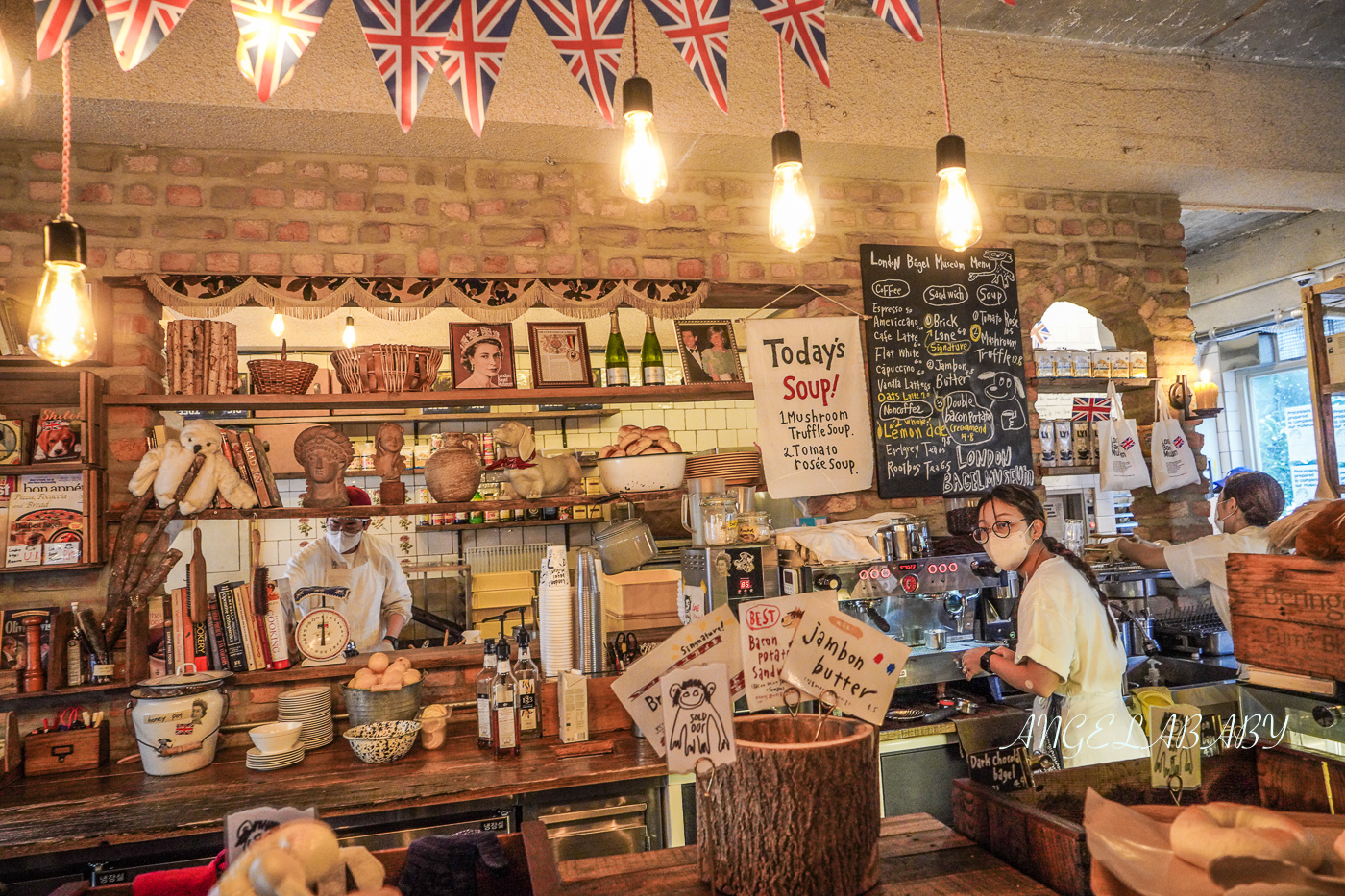 韓國人氣排隊貝果咖啡廳『倫敦貝果博物館London Bagel Museum』菜單、安國站美食、三清洞排隊美食、首爾必吃貝果 @梅格(Angelababy)享樂日記