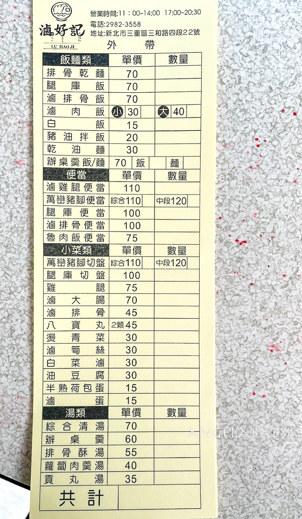 三重滷肉飯推薦『滷好記豬腳飯』菜單、萬巒豬腳、腿庫飯 @梅格(Angelababy)享樂日記