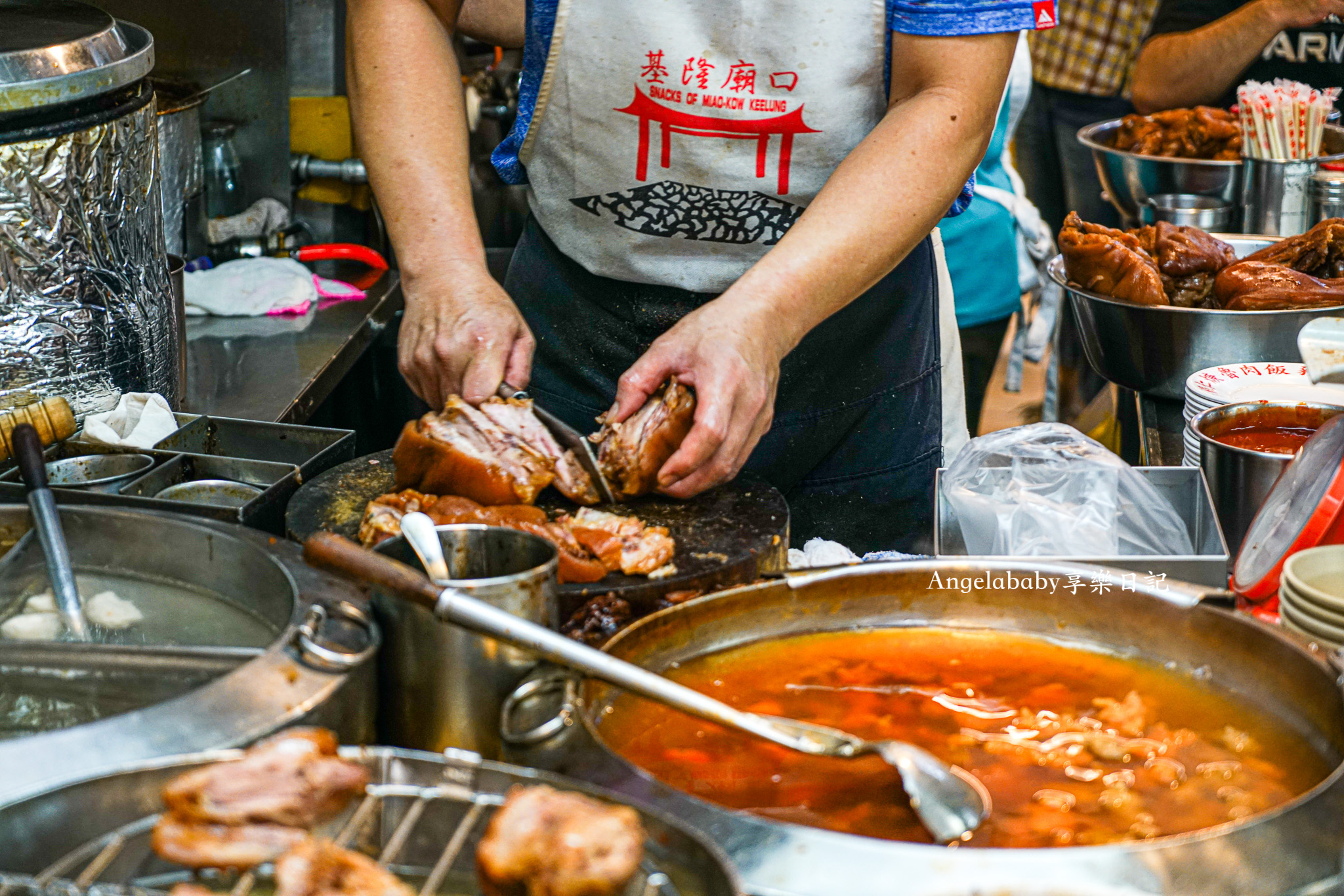 基隆廟口美食『基隆廟口22號蝦仁羹豬腳』最強廟口滷肉飯、切盤豬腳推薦 @梅格(Angelababy)享樂日記