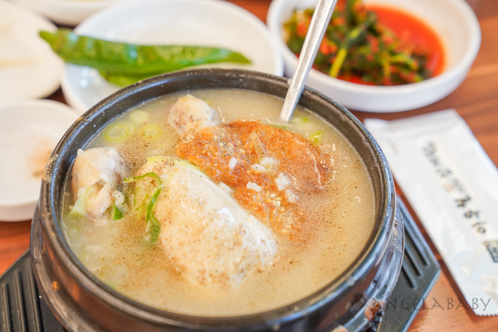 海雲台美食｜釜山鍋巴蔘雞湯『이우철한방누룽지삼계탕 해운대점』中洞站美食 @梅格(Angelababy)享樂日記