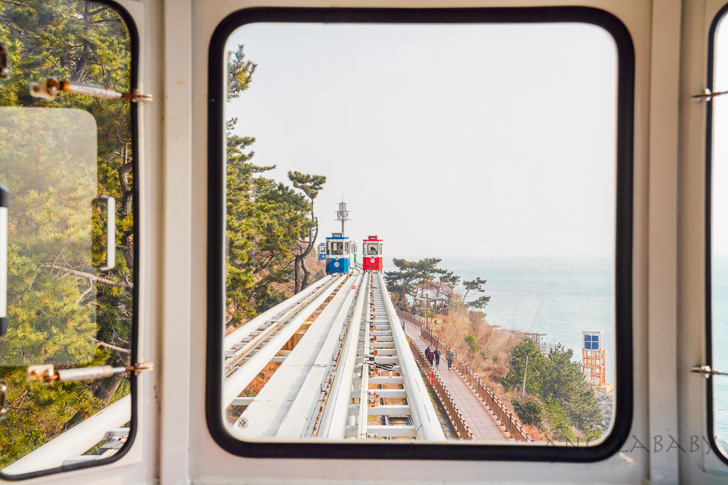 釜山景點｜海雲台藍線公園海岸列車・天空膠囊列車票購買、免費天空步道 @梅格(Angelababy)享樂日記