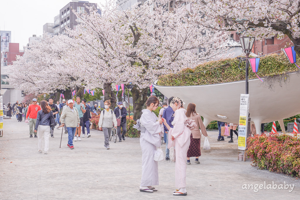 東京賞櫻『隅田公園』地鐵淺草站、隅田公園櫻花祭活動、拍攝晴空塔與櫻花的絕佳視角 @梅格(Angelababy)享樂日記