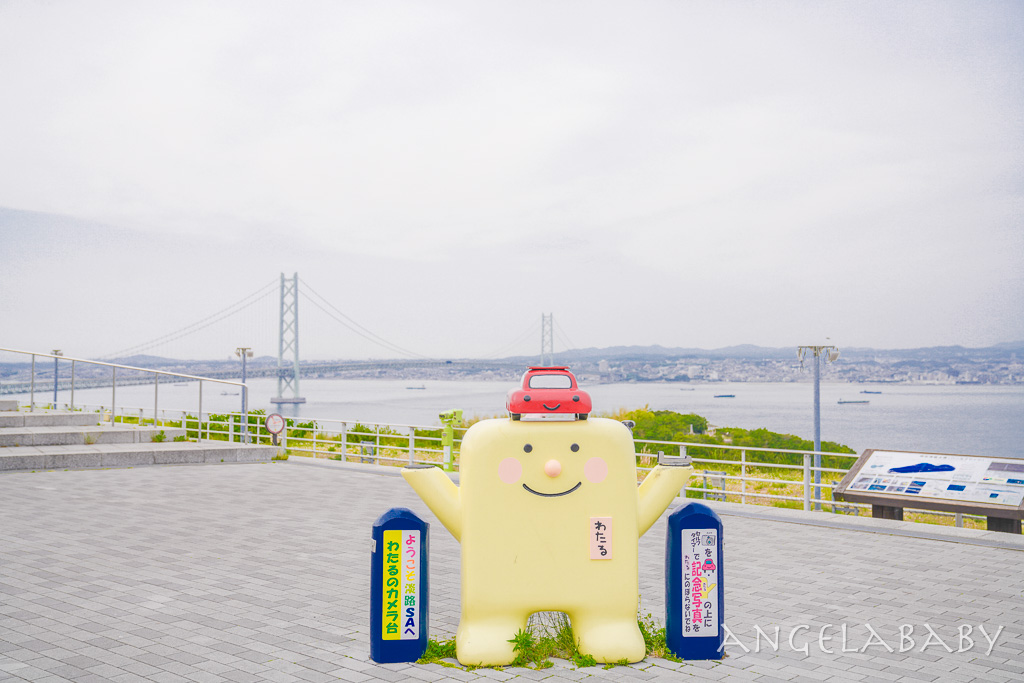 淡路高速公路服務區『星巴克淡路SA下行線』有明石海峽大橋，摩天輪及戀人聖地景點的高速公路服務區 @梅格(Angelababy)享樂日記