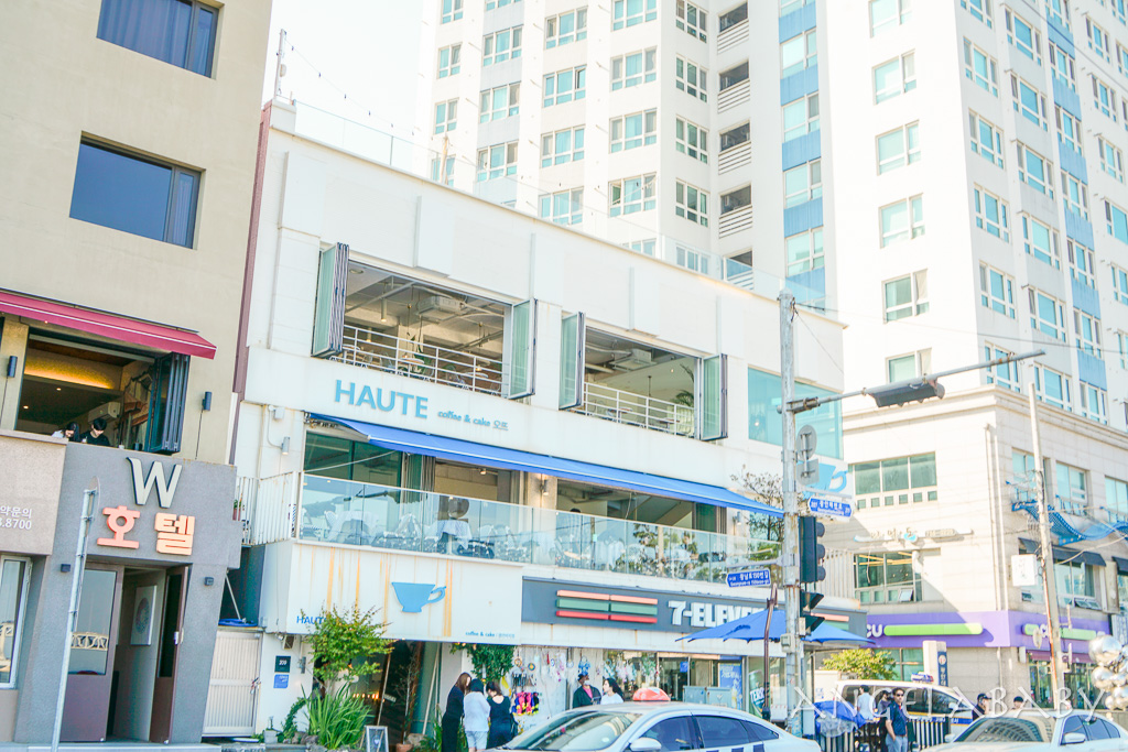 釜山廣安大橋絕美海景咖啡『Cafe Haute』 카페오뜨 광안비치점 希臘純白獨棟咖啡 @梅格(Angelababy)享樂日記