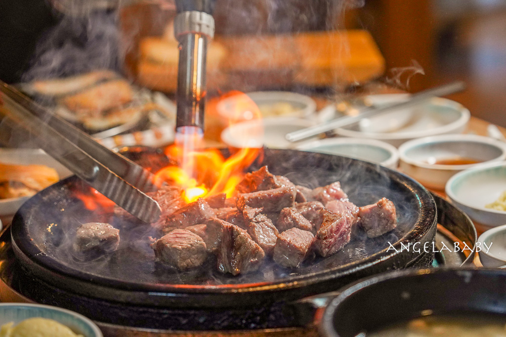 札嘎其站美食『조선의한우부산남포점/朝鮮韓牛南浦店』火焰韓牛、菜單 @梅格(Angelababy)享樂日記