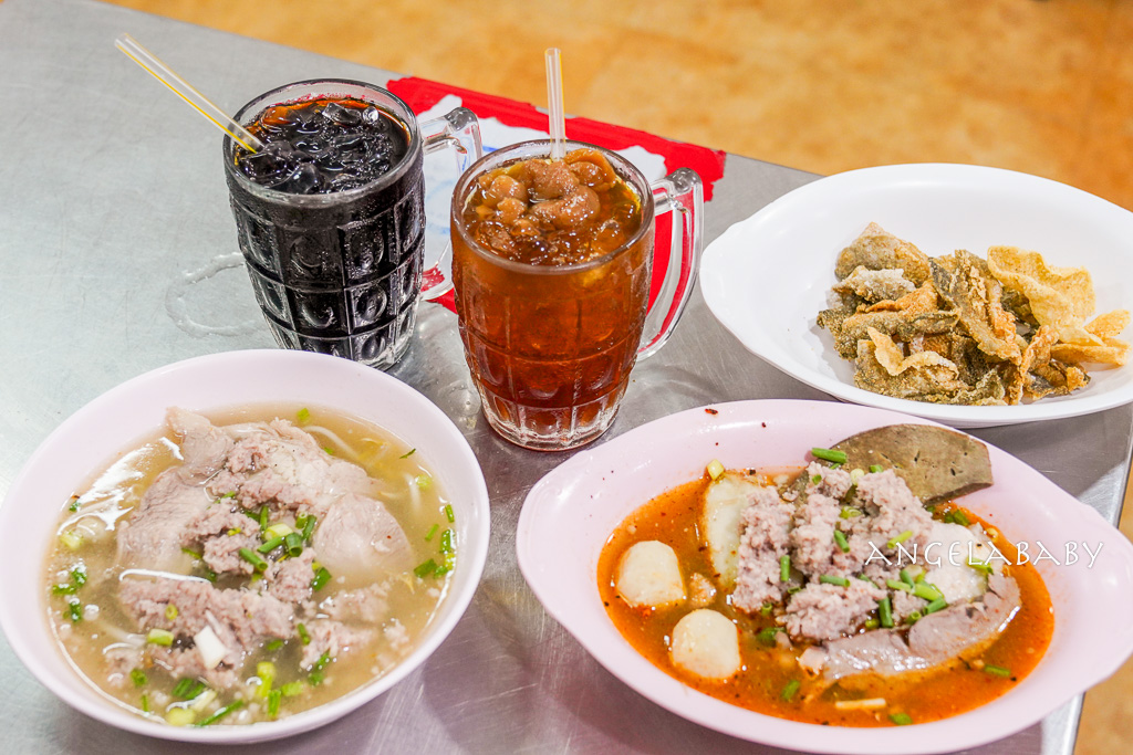 泰國曼谷米其林小吃推薦『榮泰米粉湯』Rung Rueang Pork Noodles รุ่งเรืองก๋วยเตี๋ยวหมู以泰式豬碎肉粿條湯聞名 @梅格(Angelababy)享樂日記