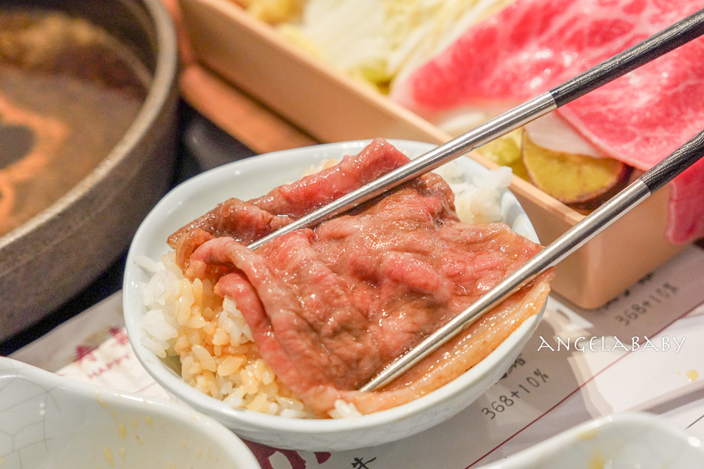 新莊副都心站美食｜宏匯廣場必吃『牛喜壽喜燒水炊鍋』cp質超高和牛壽喜燒、飲料白飯免費吃到飽 @梅格(Angelababy)享樂日記