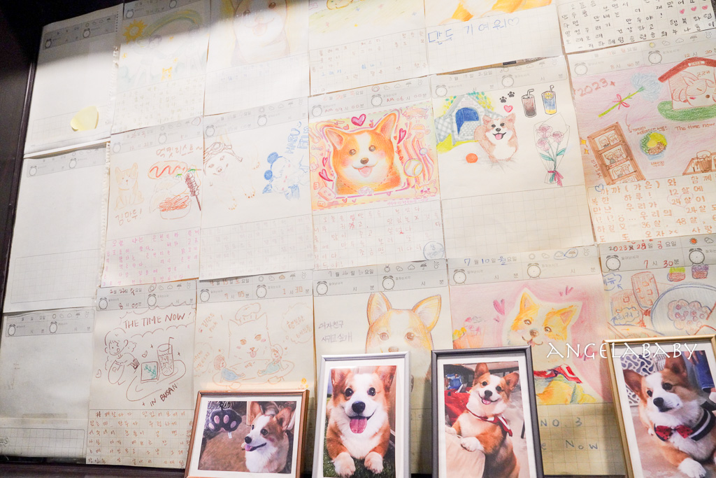 南浦洞咖啡廳『더타임나우&nbsp;The Time Now』超萌科基狗狗的主題咖啡 @梅格(Angelababy)享樂日記