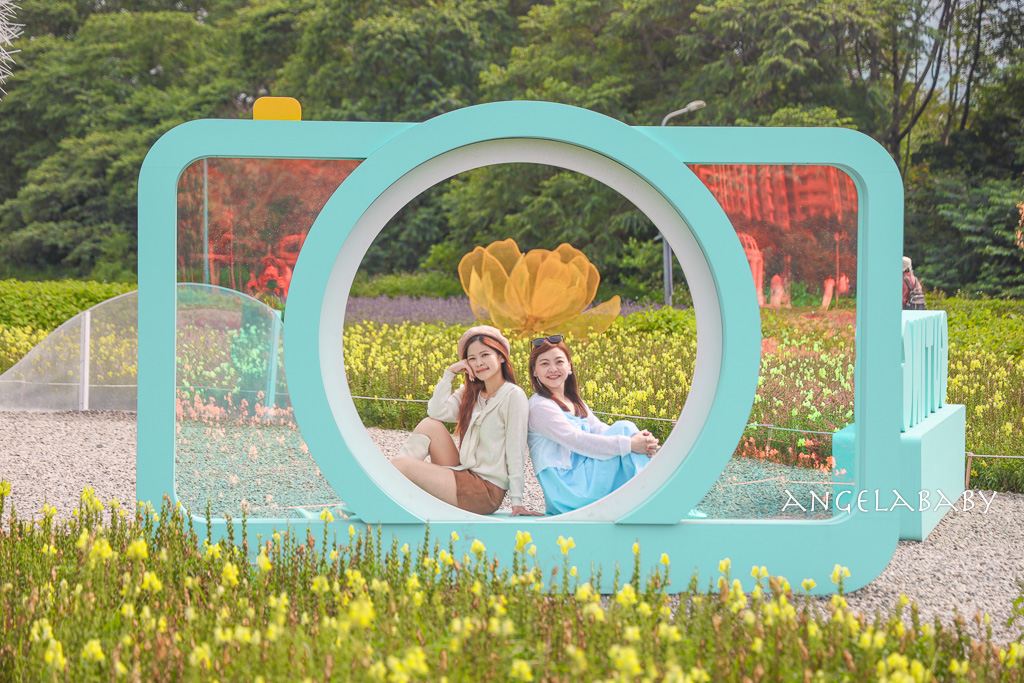 台北免費賞花推薦｜台版普羅旺斯『古亭河濱公園』24萬株花朵齊放夢幻如花毯 @梅格(Angelababy)享樂日記