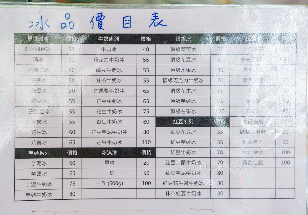 宜蘭冰店推薦『向日葵冰店（二代目）』菜單、40元吃牛奶冰、55元起巨無霸水果冰、造型冰 @梅格(Angelababy)享樂日記